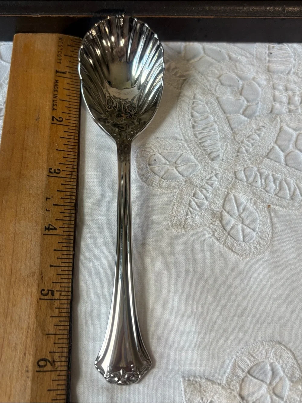 Reed & Barton French Country stainless silver serving set butter knife ladle